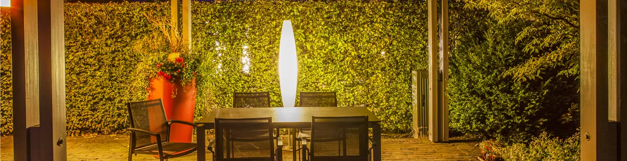 Akzente setzen - Beleuchtung im Garten